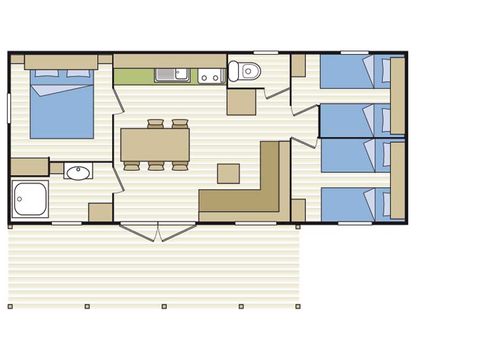 MOBILHOME 6 personnes - SANTORIN Évasion