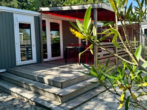 MOBILHOME 4 personnes - Cottage Premium - 2 chambres - 2 salles de bains - Draps, serviettes, plancha, forfait ménage inclus