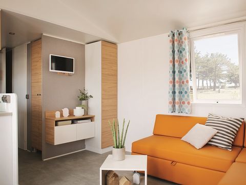 MOBILHOME 6 personnes - Cottage Premium - 3 chambres - 2 salles de bains - Draps, serviettes, plancha, forfait ménage inclus