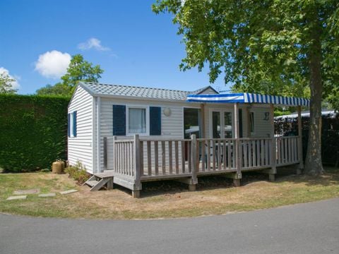 MOBILHOME 4 personnes - Cottage Louisiane - 2 chambres : 31m² - Terrasse semi-couverte 15m² 4 pers.