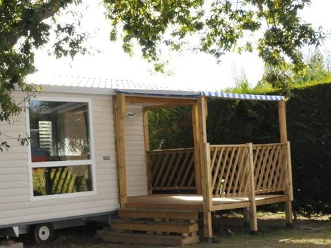 MOBILHOME 5 personnes - Cottage Pacifique - 2 chambres : 27m² - Terrasse couverte 9m² 4/5 pers.