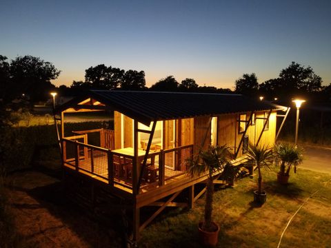 Lodge 5 personnes - Cabane Lodge sur Pilotis - 2 chambres : 32 m² + terrasse 11 m² couverte