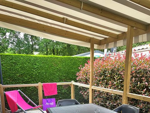 MOBILHOME 6 personnes - Cottage Prestige - 3 chambres : 37 m² + 18 m² de terrasse semi-couverte