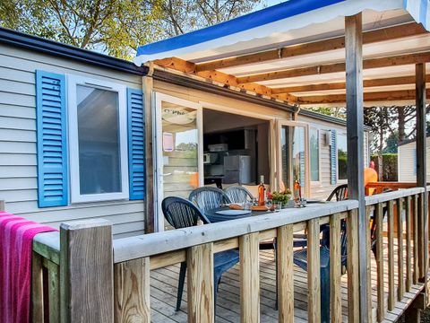 MOBILHOME 6 personnes - Cottage Family - 3 chambres : 33 m² + 11 m² terrasse semi couverte