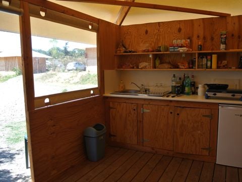 Hébergement 6 personnes - Cabane équipée - 2 chambres 25m²