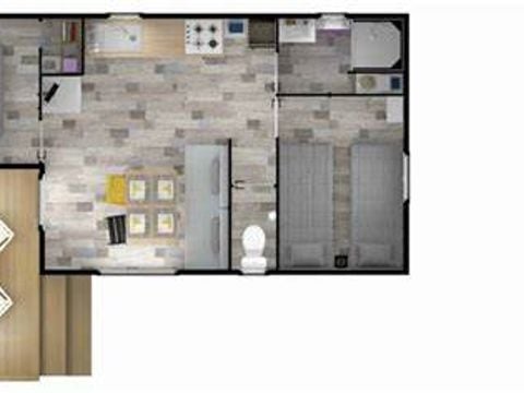 MOBILHOME 4 personnes - Mobil Home V.I.P. 2 Chambres 4 pers