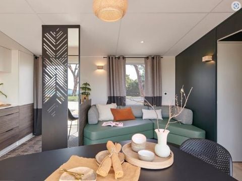 MOBILHOME 6 personnes - VIP Prestige 3 ch, 6 pers, 2 SDB, climatisé