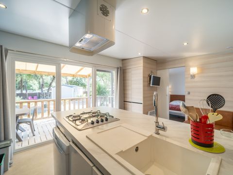 MOBILHOME 6 personnes - VIP 3 chambres 38m² - Pack-Vip inclus (linge,tv,wifi...) 6 pers