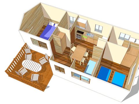 MOBILHOME 6 personnes - Mobil-home | Comfort XL | 2 Ch. | 4/6 Pers. | Terrasse simple