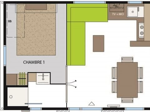 MOBILHOME 6 personnes - Seychelles