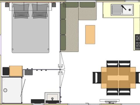 MOBILHOME 6 personnes - Bali - arrivée mercredi