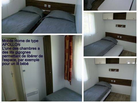 Mobilhome 8 personnes - 3 chambres - 6 couchages - 2 salles de bain - 40 m²