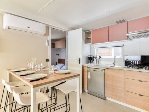 BUNGALOW 6 personnes - Mobil-home | Premium | 3 Ch. | 6 Pers. | Terrasse surélevée | Clim.
