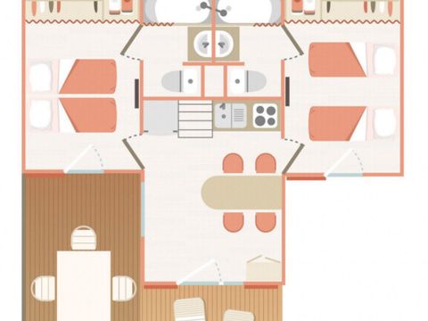 CHALET 6 personnes - Chalet Belair Bany Standard 6 personnes