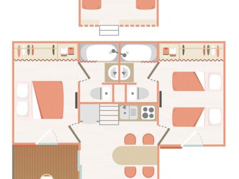 CHALET 6 personnes - Chalet Belair Bany Standard 6 personnes