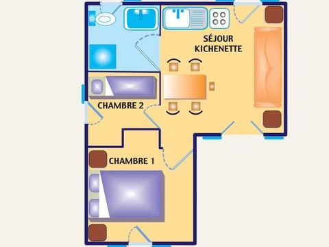 VILLA 6 personnes - TV - CLIM