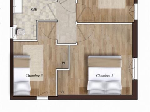 MAISON 6 personnes - VILLA COTTAGE 3 CHAMBRES