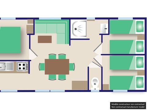 BUNGALOW 8 personnes - LUXE CONFORT