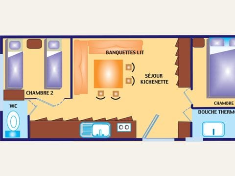 BUNGALOW 6 personnes - 4/6 pers