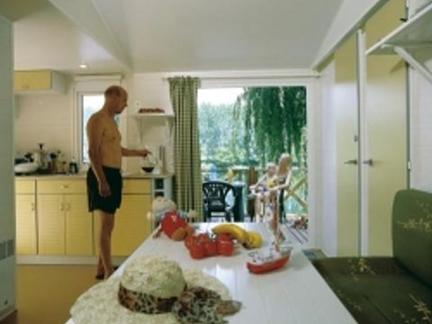 MOBILHOME 5 personnes - 2 chambres avec vue riviere climatisé (29 m²) - n°64 à 72