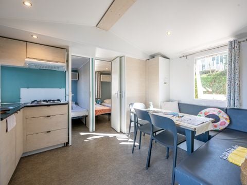 Mobilhome 6 personnes - 3 chambres climatisé en bord de Rivière (33 m²) n°3 à 5