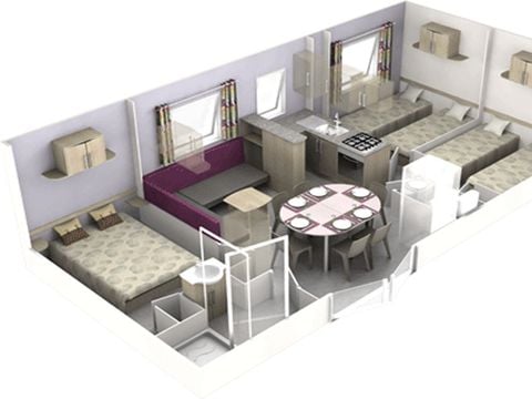 MOBILHOME 6 personnes - Cottage Family
