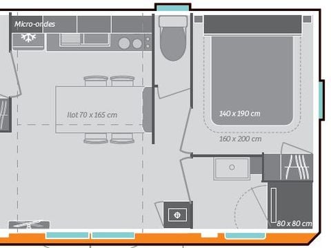MOBILHOME 4 personnes - Premium