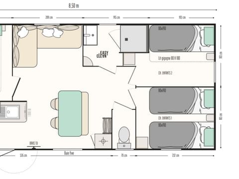 MOBILHOME 8 personnes - Family Premium 6/8