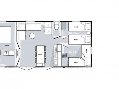 MOBILHOME 6 personnes - PRESTIGE D