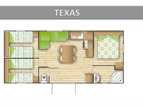 Mobilhome 8 personnes - TEXAS STANDARD