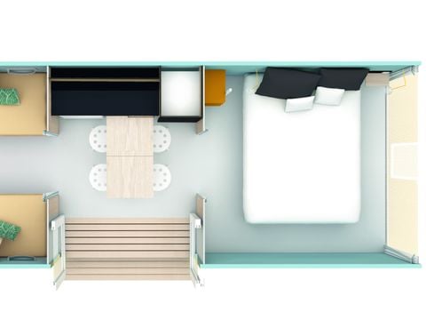 TENTE 4 personnes - Coco Sweet 2ch-sans sanitaires | INSOLITE - 16m² terrasse couverte - sans TV