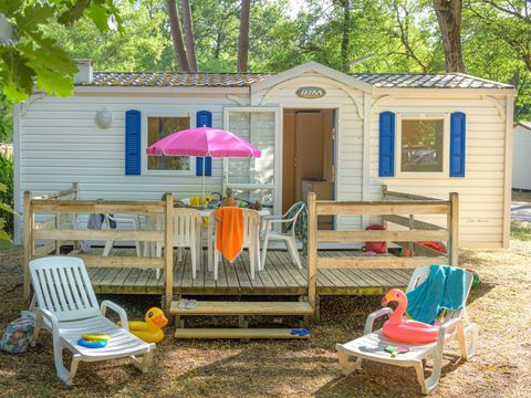 Mobilhome 4 personnes - Classique - 2 chambres - Sans - TV - -terrasse découverte-26m² - STANDARD