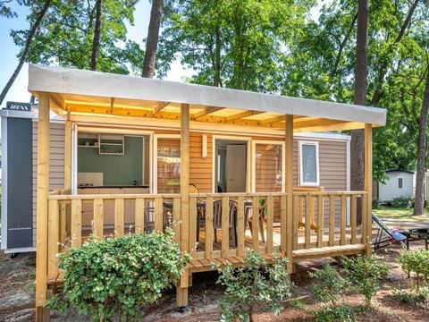 Mobilhome 5 personnes - Confort - TV - 2 chambres-TV-plancha-terrasse - Couverte- 26m²