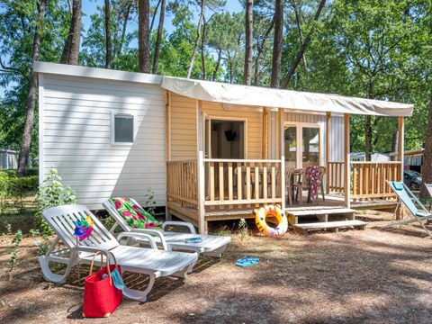 Mobilhome 5 personnes - Confort - TV - 2 chambres-TV-plancha-terrasse - Couverte- 26m²
