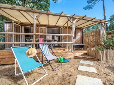 MOBILHOME 6 personnes - Garden 3ch-CLIM-baignoire-TV-LV-plancha-terrasse couverte-33m² | PREMIUM