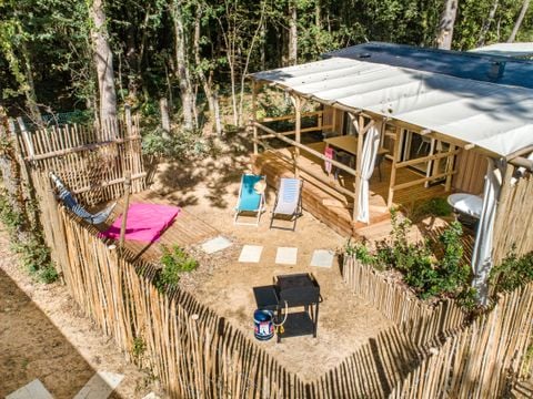 Mobilhome 4 personnes - Garden - 2 chambres-CLIM-baignoire-TV-lave-vaisselle-plancha-terrasse - Couverte-31m² - PREMIUM