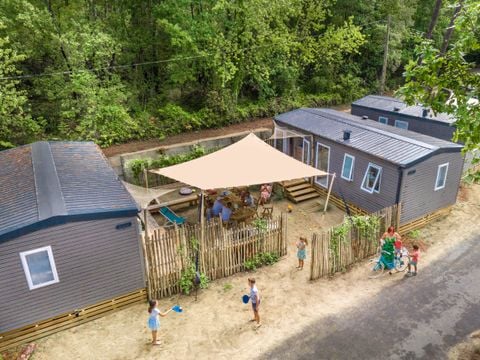 MOBILHOME 10 personnes - Tribu 5ch -CLIM-2 sdb-TV-LV-Plancha-terrasse couverte-56m² | PREMIUM