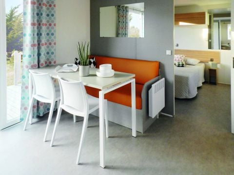 MOBILHOME 5 personnes - Life 2ch PMR- CLIM -TV-LV-plancha-32m²-terrasse couverte | PREMIUM 