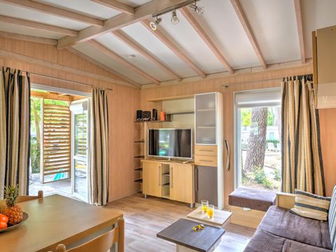 Chalet 4 personnes - Cottage Confort Clim - 2 chambres - CONFORT CLIM - 32 à 43m² - Clim - TV - Lave-vaisselle. - Plancha