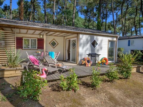 Chalet 4 personnes - Cottage Confort Clim - 2 chambres - CONFORT CLIM - 32 à 43m² - Clim - TV - Lave-vaisselle. - Plancha