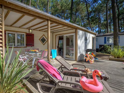 Chalet 4 personnes - Cottage Confort Clim - 2 chambres - CONFORT CLIM - 32 à 43m² - Clim - TV - Lave-vaisselle. - Plancha