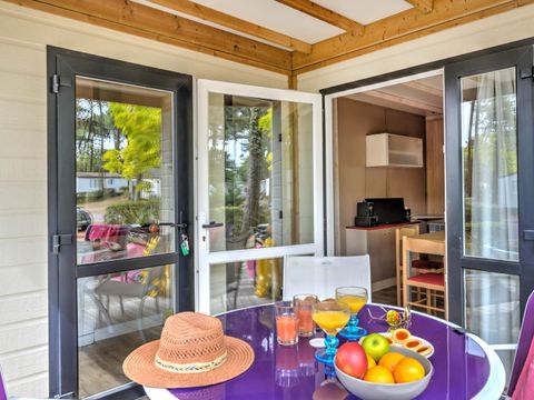 Chalet 4 personnes - Cottage Confort Clim - 2 chambres - CONFORT CLIM - 32 à 43m² - Clim - TV - Lave-vaisselle. - Plancha