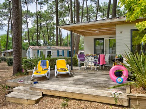 Chalet 4 personnes - Cottage Confort Clim - 2 chambres - CONFORT CLIM - 32 à 43m² - Clim - TV - Lave-vaisselle. - Plancha