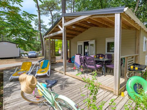 Chalet 4 personnes - Cottage Confort Clim - 2 chambres - CONFORT CLIM - 32 à 43m² - Clim - TV - Lave-vaisselle. - Plancha