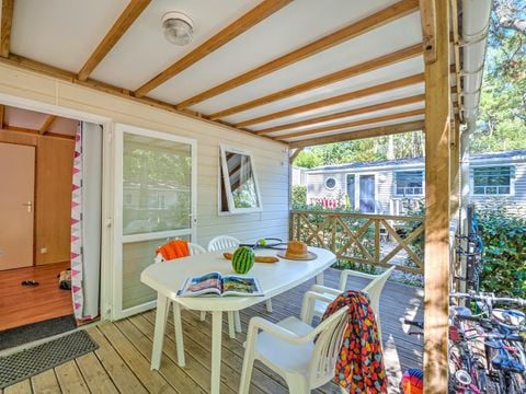 Chalet 4 personnes - 2 chambres - Sans - TV - Terrasse couverte-24m² - STANDARD