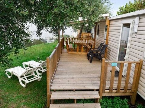 MOBILHOME 4 personnes - Comfort | 2 Ch. | 4 Pers. | Terrasse surélevée | Clim.