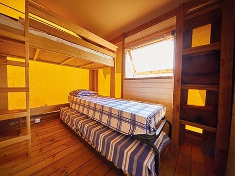 TENTE TOILE ET BOIS 5 personnes - Tente Lodge | 2 Ch. | 4/5 Pers. |  Sans sanitaires