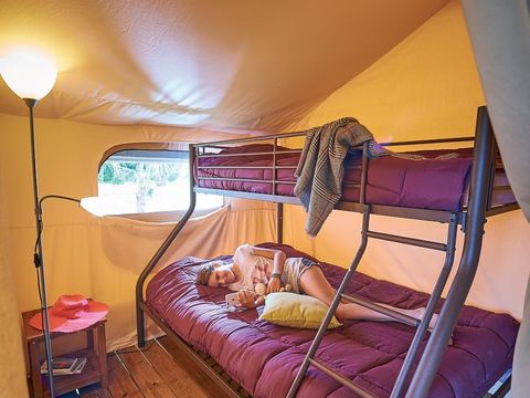 TENTE TOILE ET BOIS 5 personnes - Tente Lodge KENYA VIP