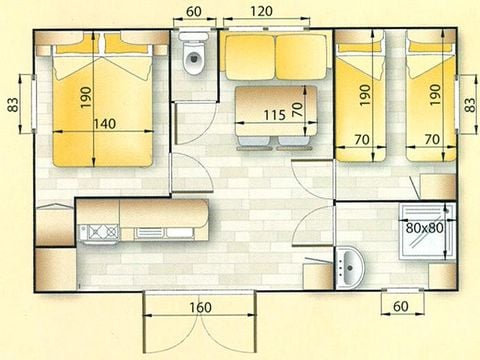 MOBILHOME 4 personnes - ZION
