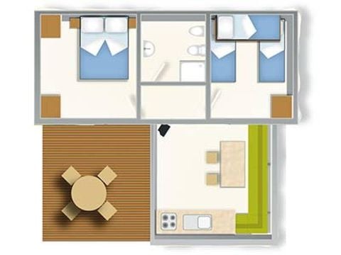 MOBILHOME 5 personnes - BAIA LUX